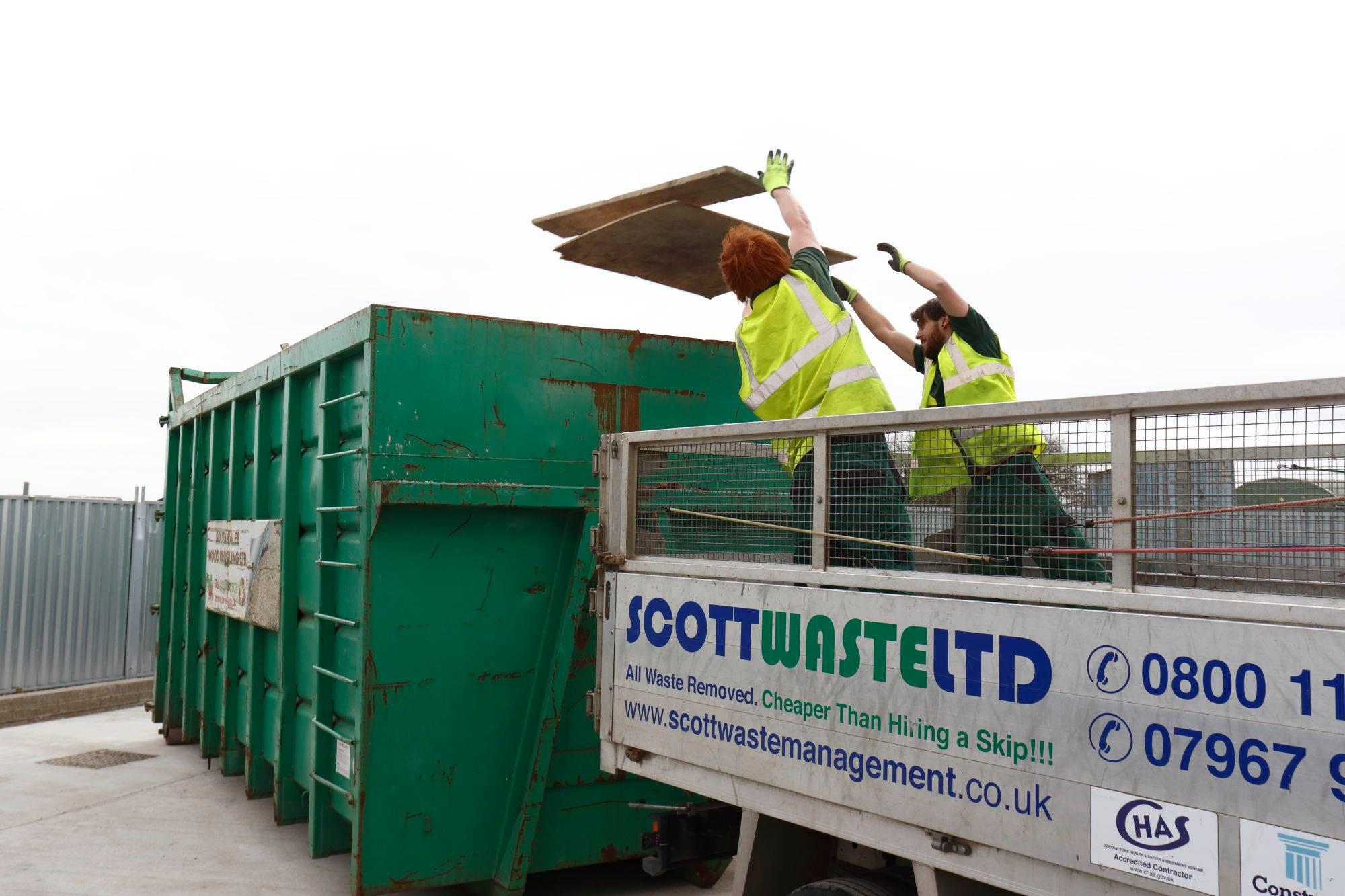 Domestic rubbish collection, waste cleared, Porthcawl, Bridgend, Cardiff